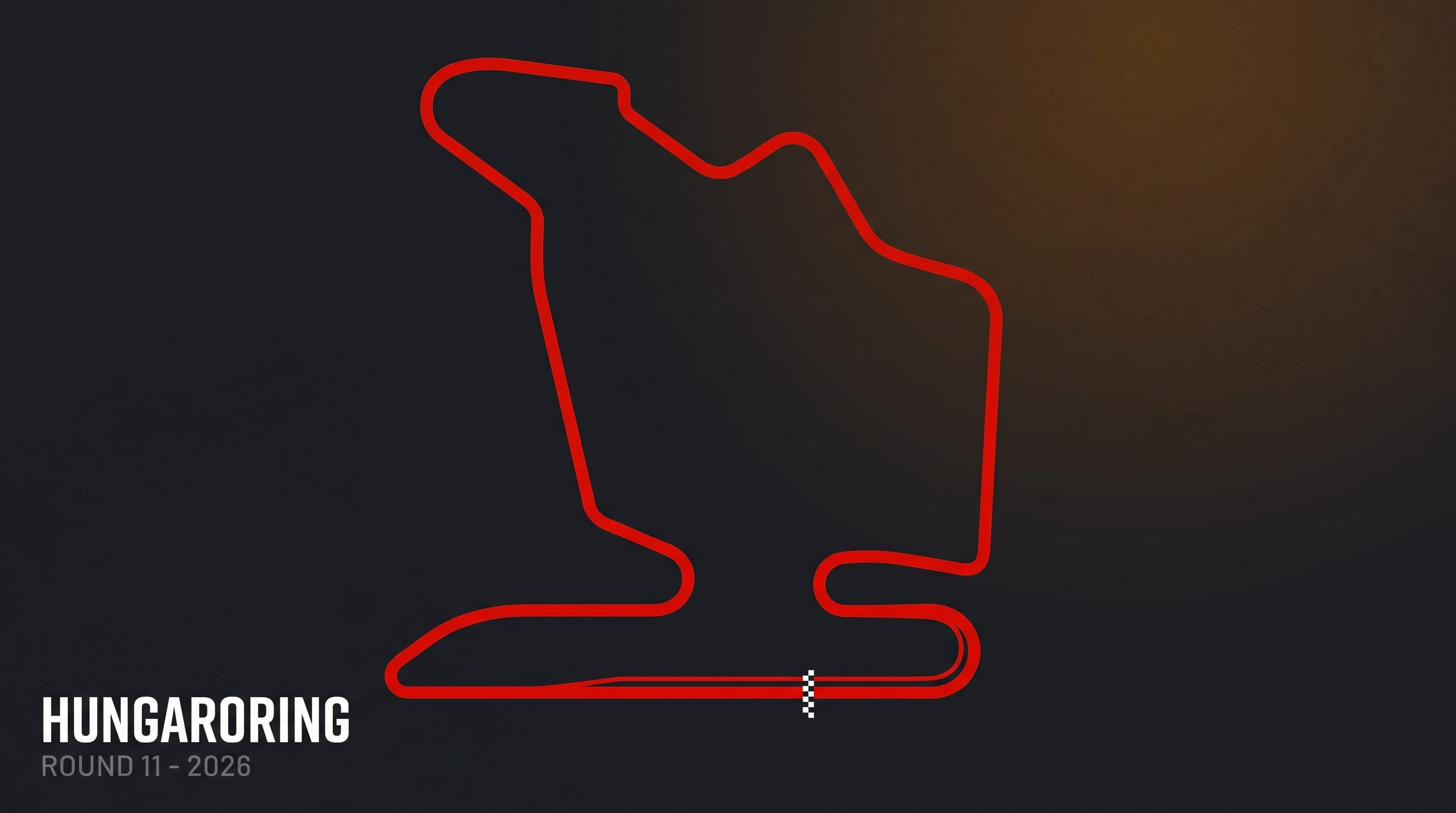 Illustrated track map of the Hungaroring, Budapest
