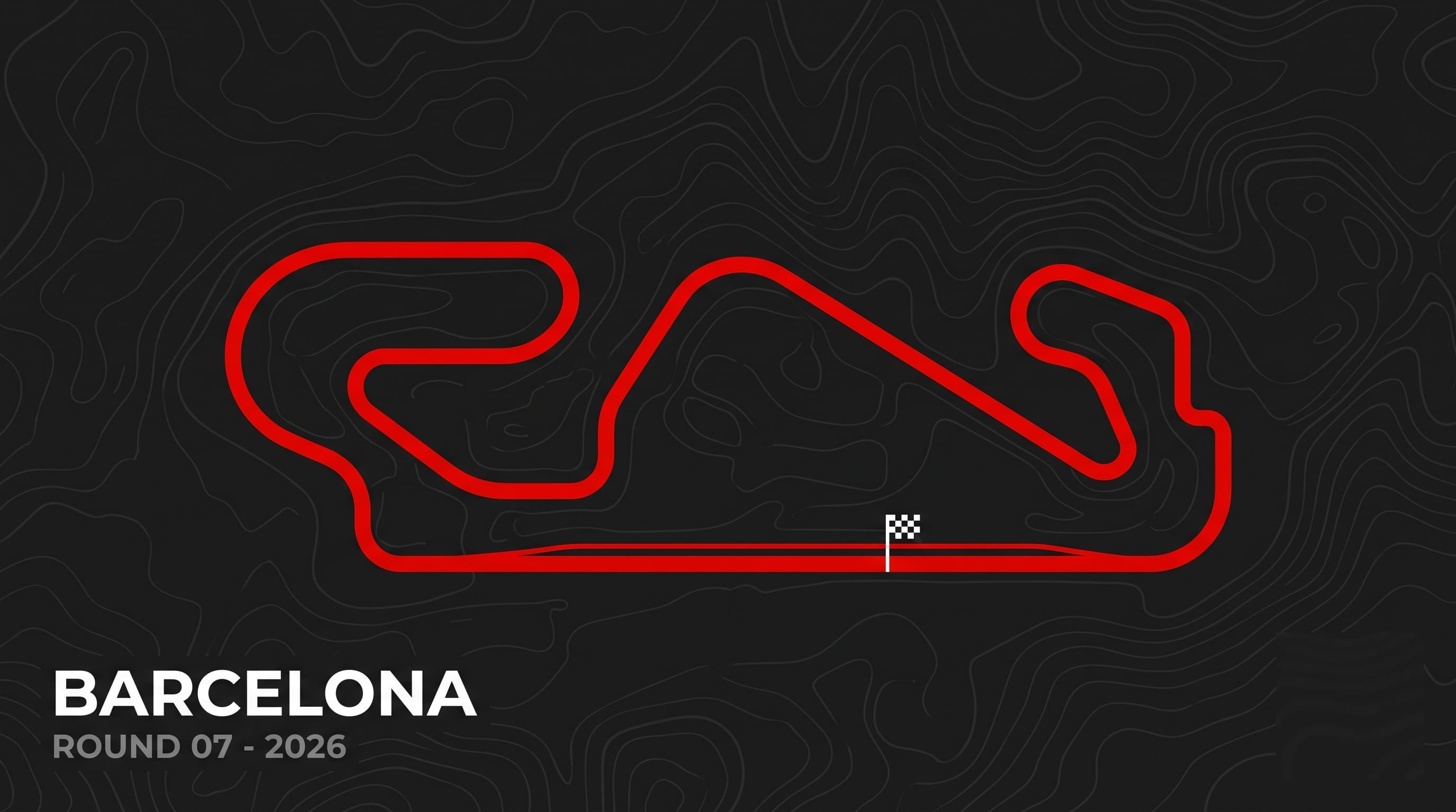 Illustrated track map of the Circuit de Barcelona-Catalunya, Montmeló